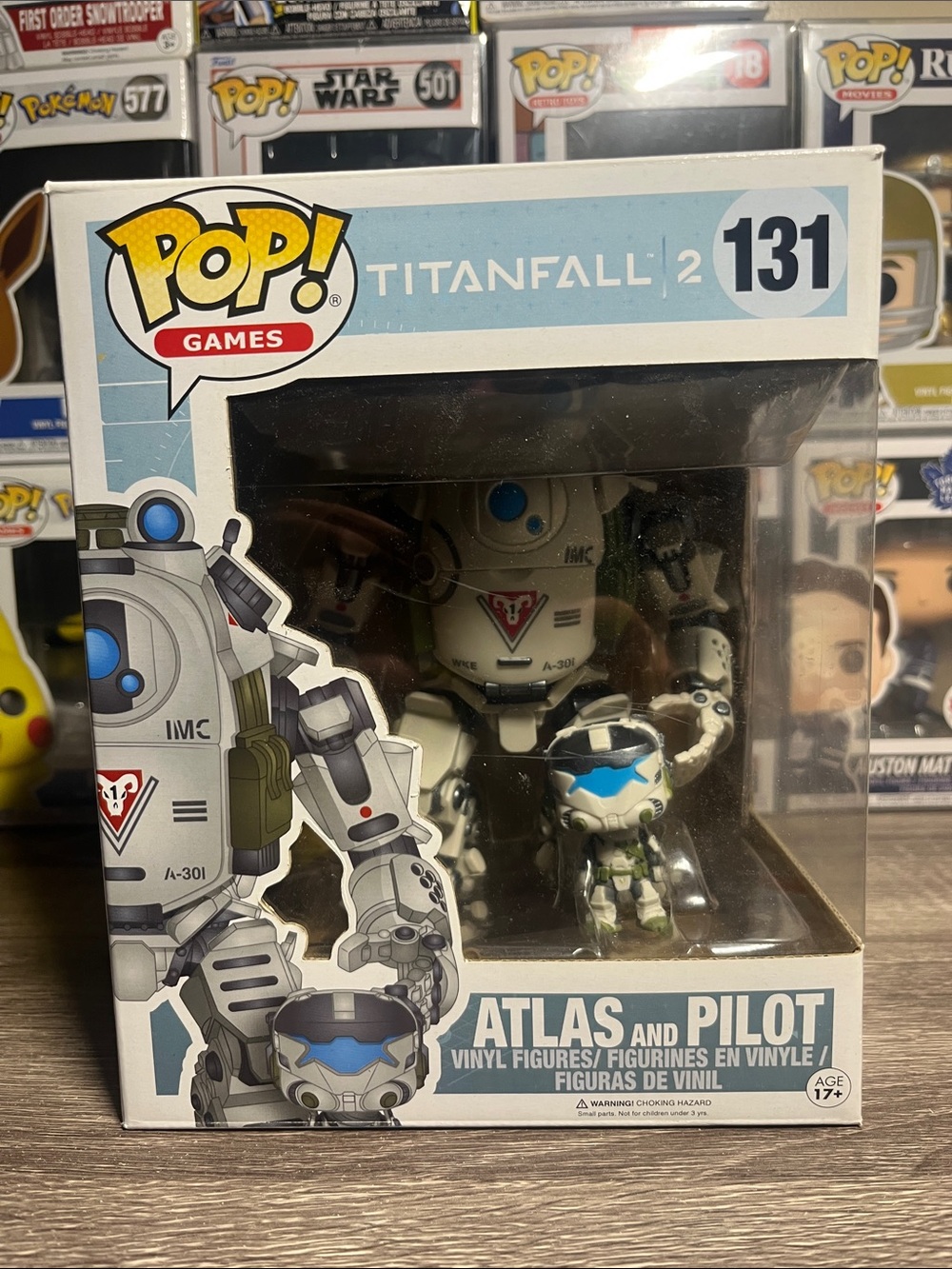 Funko Titanfall 2 Atlas and Pilot Vinyl Figures - White & Blue